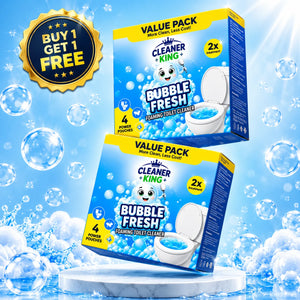Cleaner King Bubble Fresh Foaming Toilet Cleaner – Pack of 4 Powder Pouches thumbnail 10
