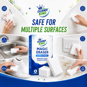 Magic Eraser - Powerful Cleaning Sponge – 4 Pack thumbnail 4